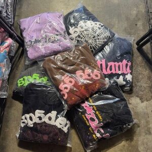 Sp5der Graphic Hoodies - Vibrant Collection